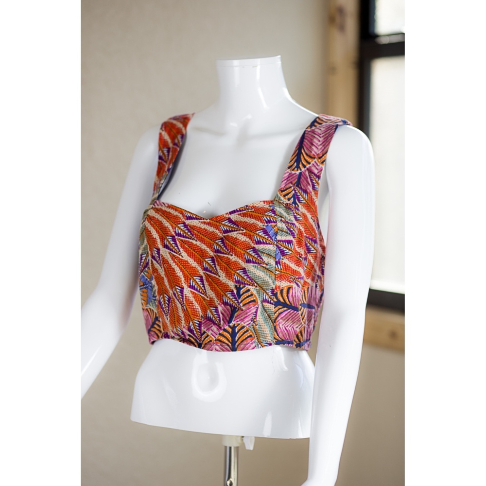Band of Gypsies Boho Crop Top - Size Med